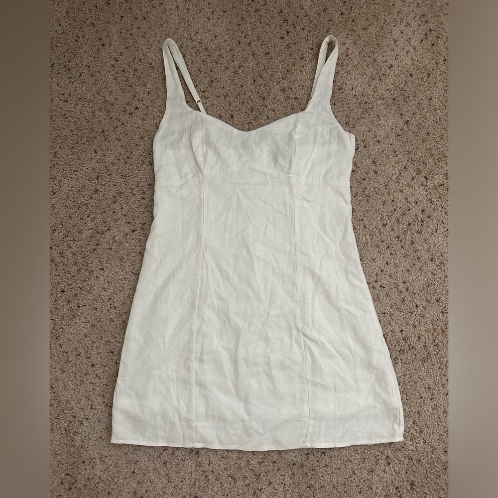 Pacsun White Linen Dress
